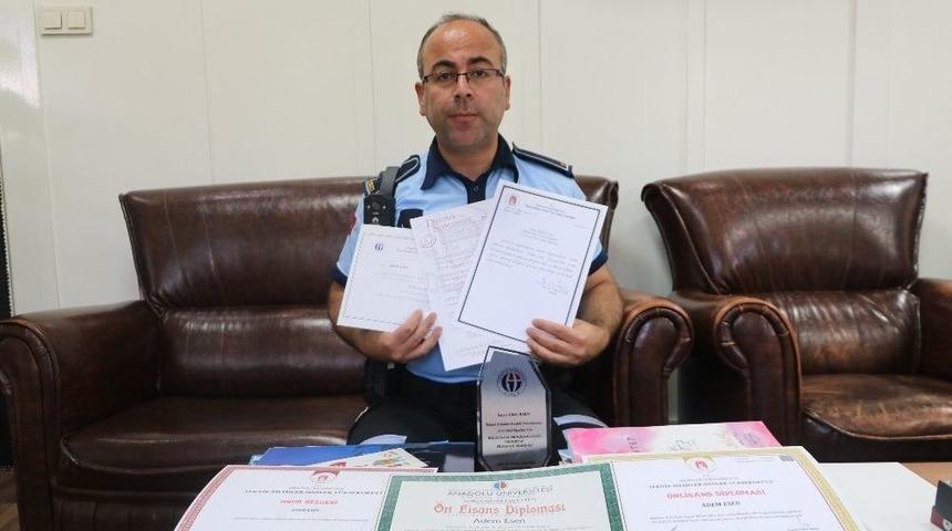 (&ouml;zel) Zabıta Memuru &Ccedil;alışırken 4 &Uuml;niversite Bitirdi