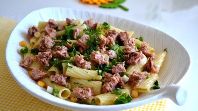 Ton Balıklı Mısırlı Makarna