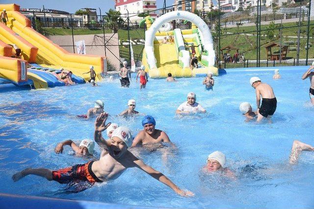 Karesi’de Çocuklara Aqua Park Keyfi