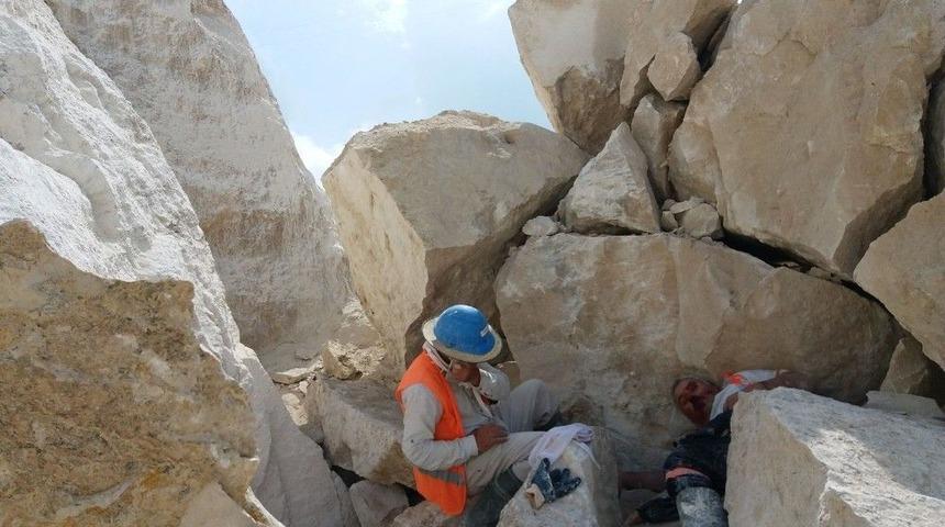 Mermer Ocağında İş Kazası: 1 Yaralı