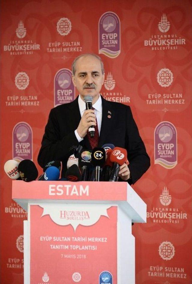 Bakan Kurtulmuş Eyüp Sultan Tarihi Merkez Yönetimi (estam) Projesi’nin Tanıtım Toplantısına Katıldı