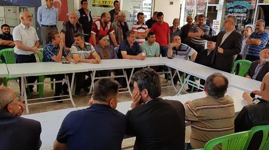 Başkan Arslan, Tol &Ccedil;arşı Esnafıyla Bir Araya Geldi