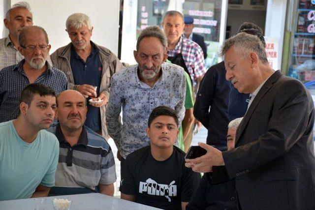 Başkan Arslan, Tol &Ccedil;arşı Esnafıyla Bir Araya Geldi 1
