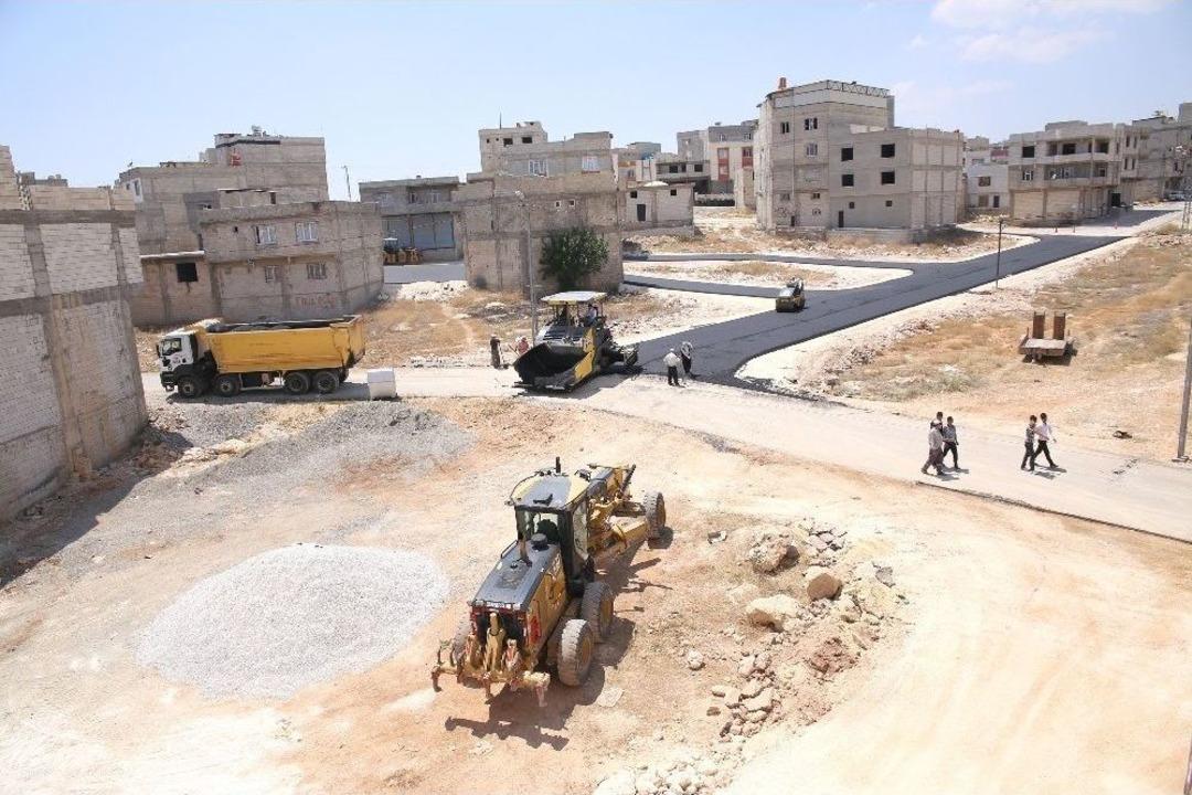 Humanız Mahallesinde Asfaltlama &Ccedil;alışması Yapıldı