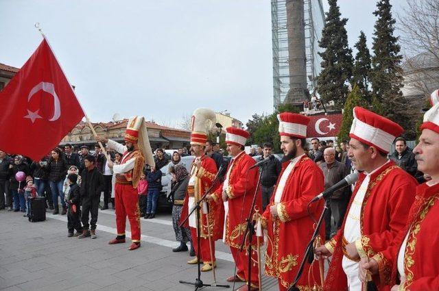 Uşak&rsquo;tan Sınıra G&ouml;nderilen Destekler Mehterle Uğurlandı 1