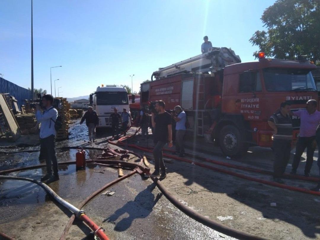 Kahramankazan&rsquo;da Fabrika Yangını