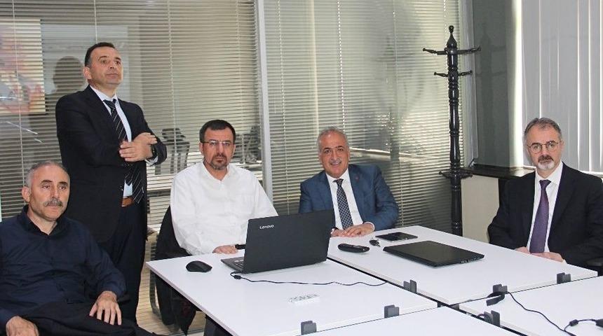 Genel Sekreter G&ouml;ktaş&rsquo;tan Rekt&ouml;r &Ccedil;omaklı&rsquo;ya Ziyaret