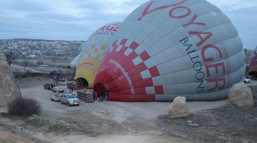 Kapadokya&rsquo;da Balon U&ccedil;uşları İptal Edildi