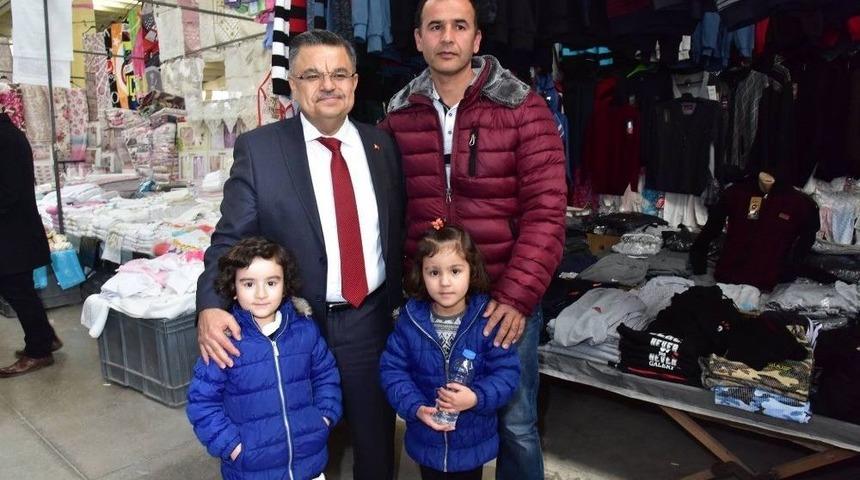 Başkan Yağcı&rsquo;dan Kapalı Pazar Esnafına Ziyaret