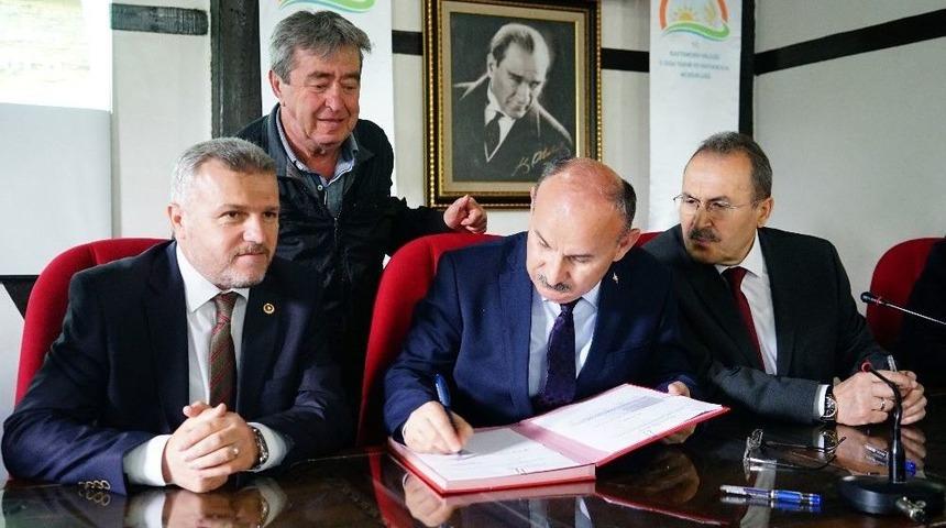 Proje Sahipleriyle Bireysel Sulama Sistemleri Hibe S&ouml;zleşmesi İmzalandı