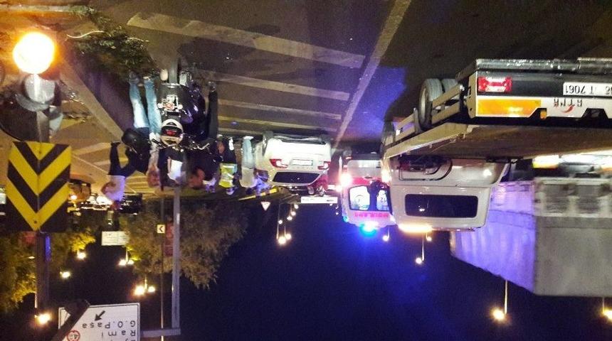 E-5&rsquo;te Kaza: Motosiklet S&uuml;r&uuml;c&uuml;s&uuml; Yaralandı