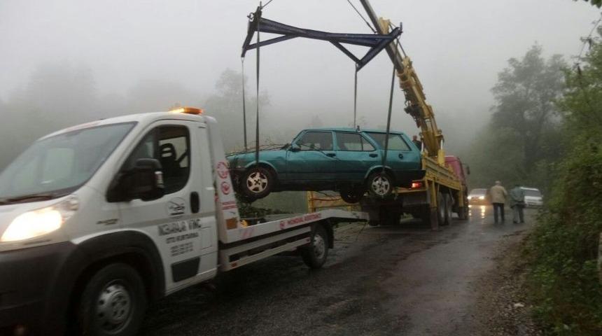 Sinop&rsquo;ta Trafik Kazası:1yaralı