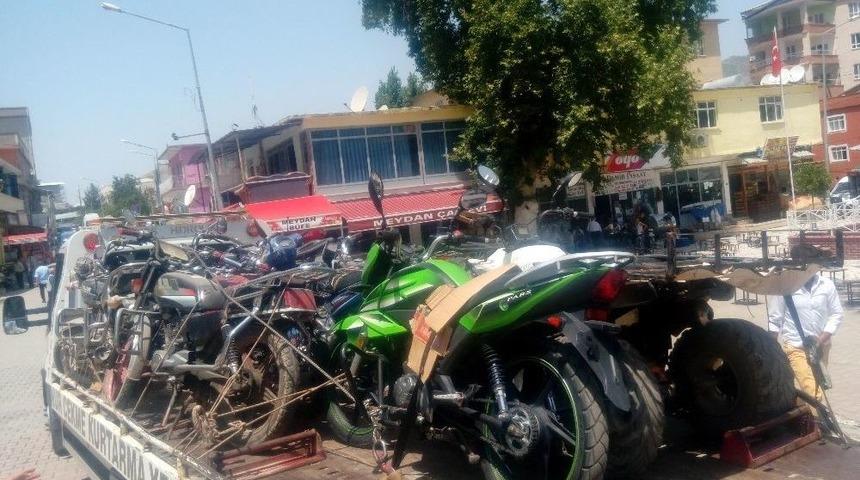 Sason’da 23 Motosiklete El Konuldu