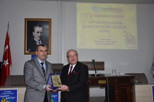 İş Sağlığı Ve G&uuml;venliği Sloganı &Ouml;d&uuml;l T&ouml;reni 1