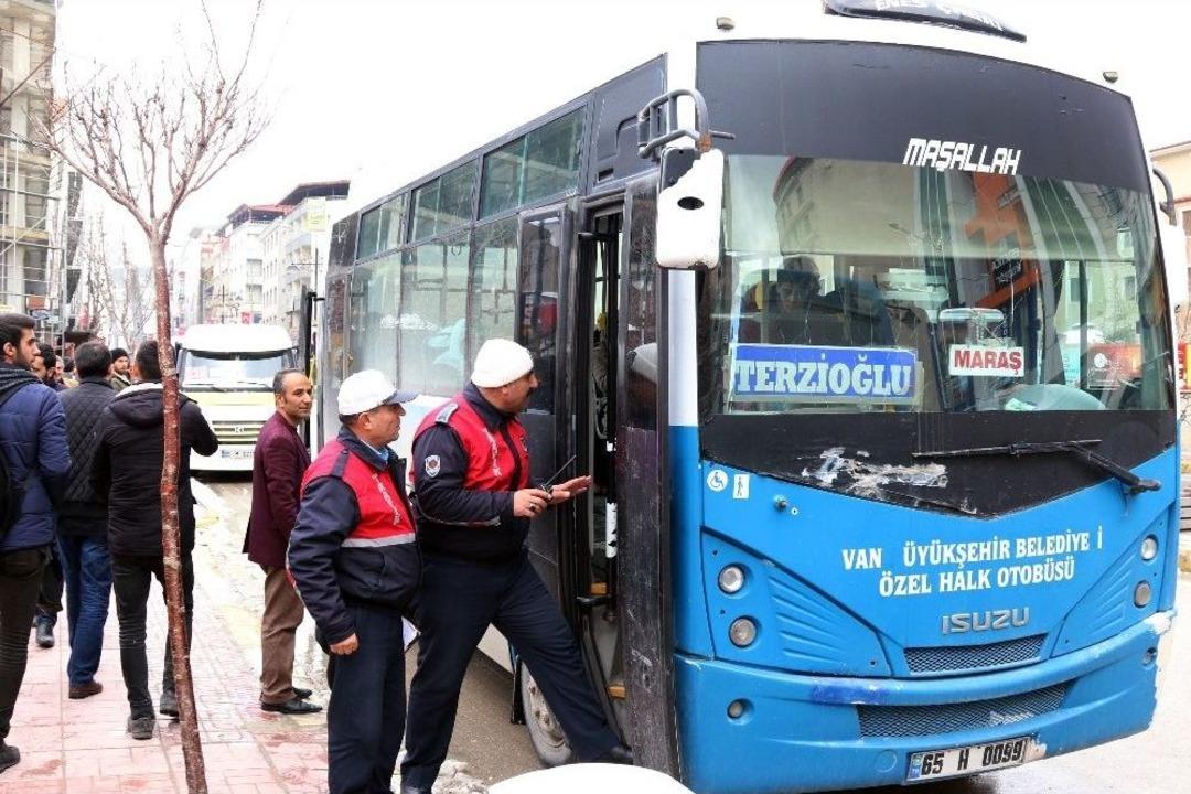 Van B&uuml;y&uuml;kşehir Otob&uuml;s Ve Minib&uuml;sleri Denetledi