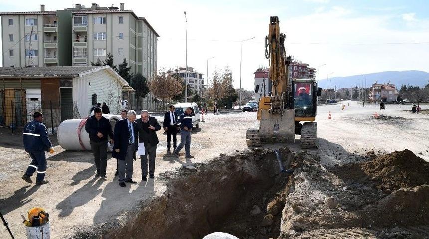Günaydın, Altyapı Çalışmalarını İnceledi