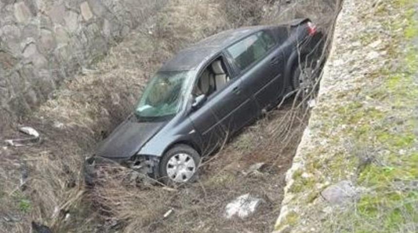 Kontrolden &Ccedil;ıkan Ara&ccedil; Dereye U&ccedil;tu