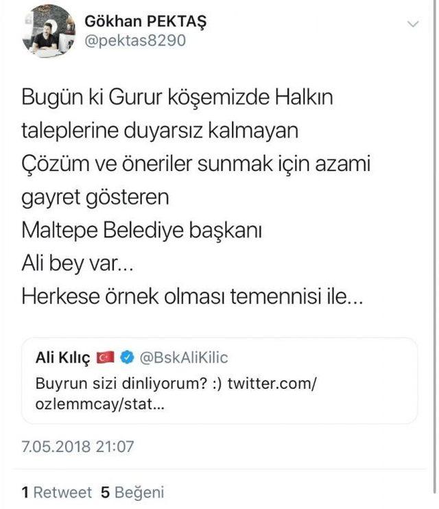 Başkan Twitter’dan Hızır Gibi Yetişti