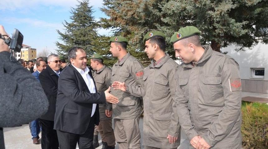 Aksaray&rsquo;da Muhtarlardan Jandarmaya Destek Ziyareti