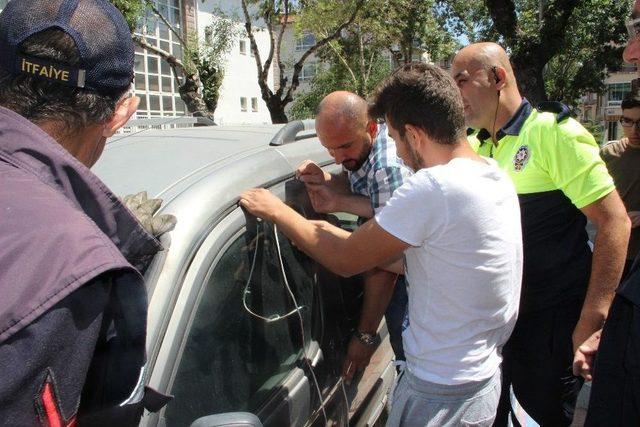 Gece Kurtarılan Yavru Kedi Tekrar Aynı Ara&ccedil;ta Mahsur Kaldı 2