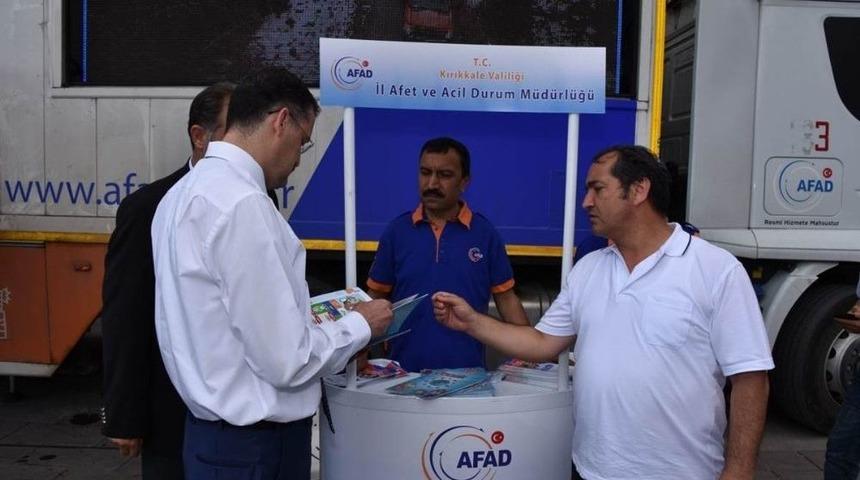 Afad Deprem Sim&uuml;lasyon Tırı Kırıkkale&rsquo;de