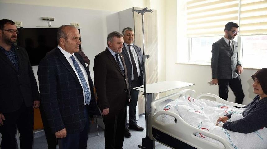 Milletvekili &Ccedil;elik Ve Başkan Arslan, Yeni Taşk&ouml;pr&uuml; Devlet Hastanesi&rsquo;ni Ziyaret Etti