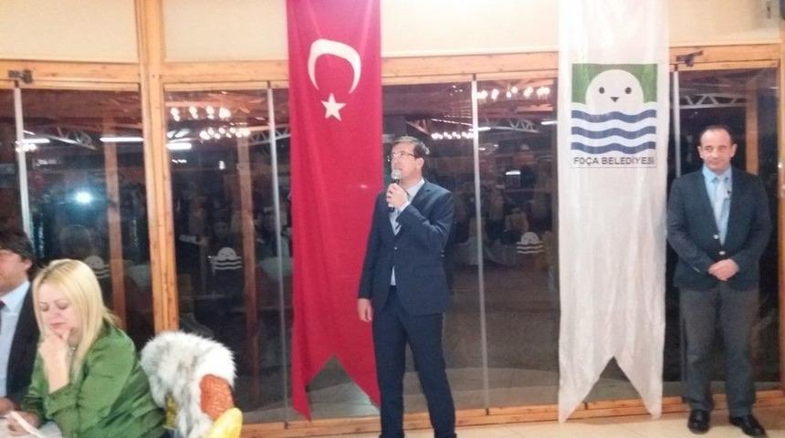 Fo&ccedil;a Emniyet M&uuml;d&uuml;r&uuml; Yasin Uğurtaş İ&ccedil;in Veda Yemeği