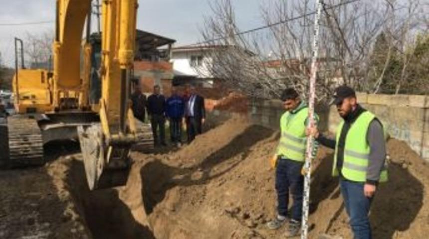 S&ouml;ke Bağarası&rsquo;nda Kanalizasyon &Ccedil;alışmaları Aralıksız S&uuml;r&uuml;yor