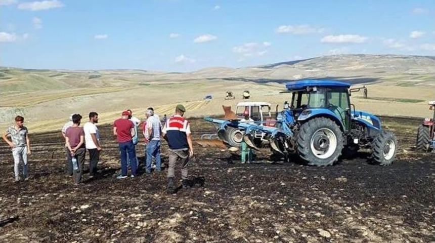Boğazkale’de Tarla Yangını