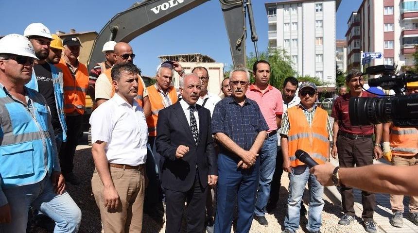 Başkan Gül Alt Yapı Çalışmalarını İnceledi
