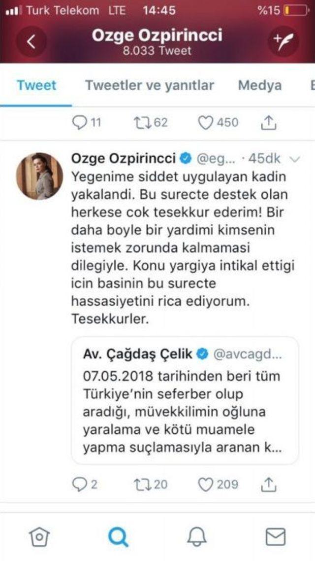 (özel) Ünlü Oyuncu Özge Özpirinçci’nin 2 Yaşındaki Yeğenine Şiddet Uygulayan Bakıcı Yakalandı