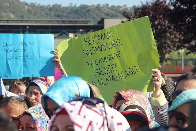 Karabük’te Çocuk İstismarı Protesto Edildi