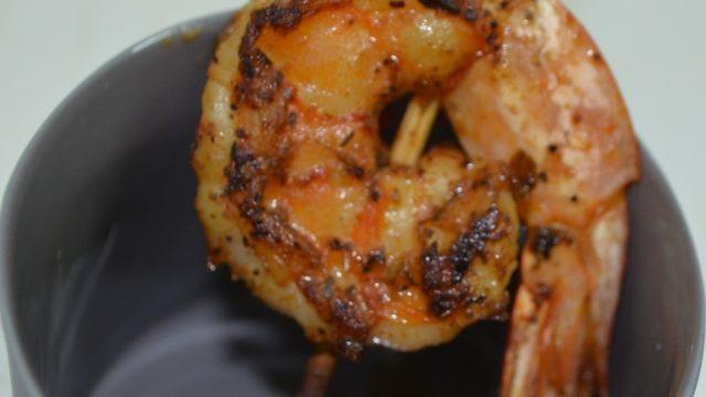 Şişte Karides Izgara