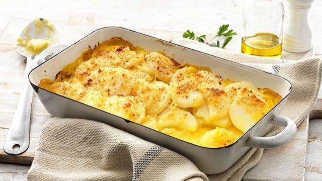 Fırında Kremalı Patates