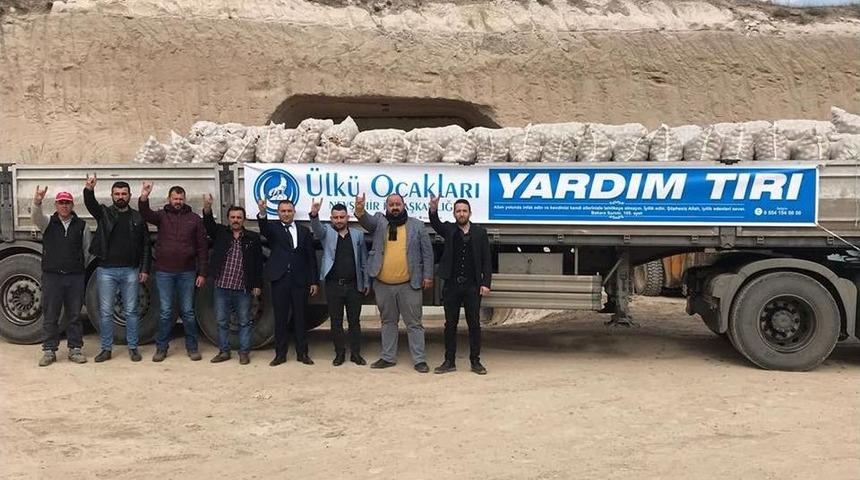 &Uuml;lk&uuml; Ocakları Mehmet&ccedil;iğe 1 Tır Patates G&ouml;nderdi