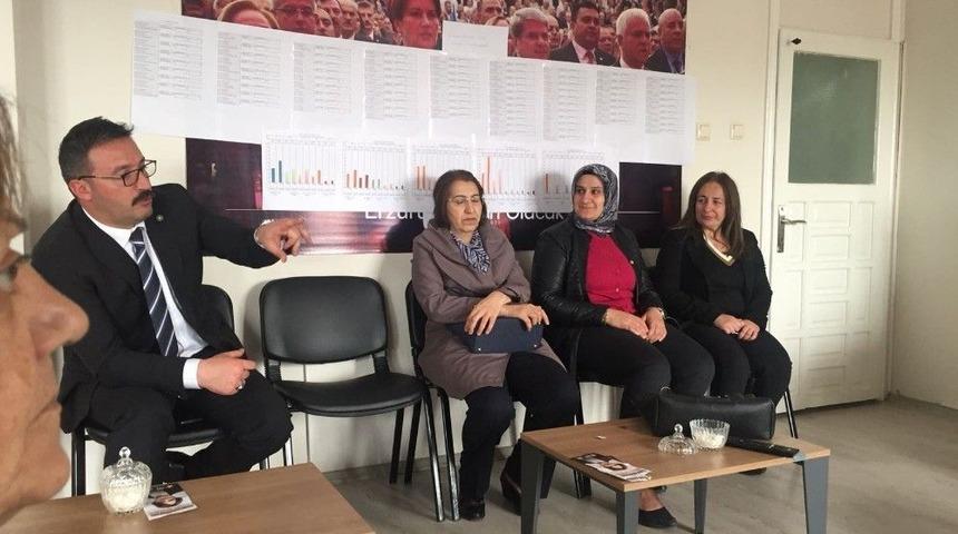 İyi Parti İl Başkanı İbrahim Dumlu Ve Aday Adayı Canan U&ccedil;ar Kadın Se&ccedil;menlerle Bir Araya Geldi