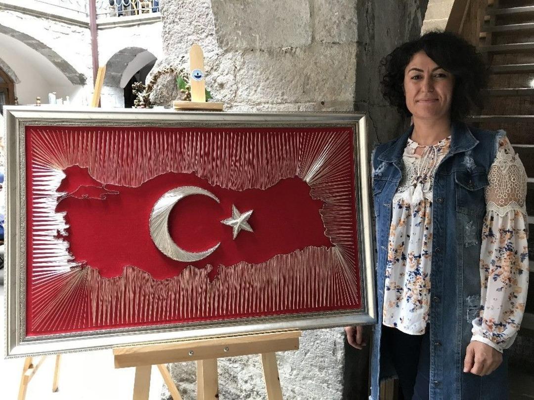 Filografi Ve Sepet &Ouml;rme Sanatları Sergide Buluştu