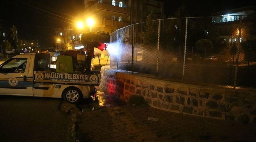 Haliliye İlaçlamada Yoğun Mesai