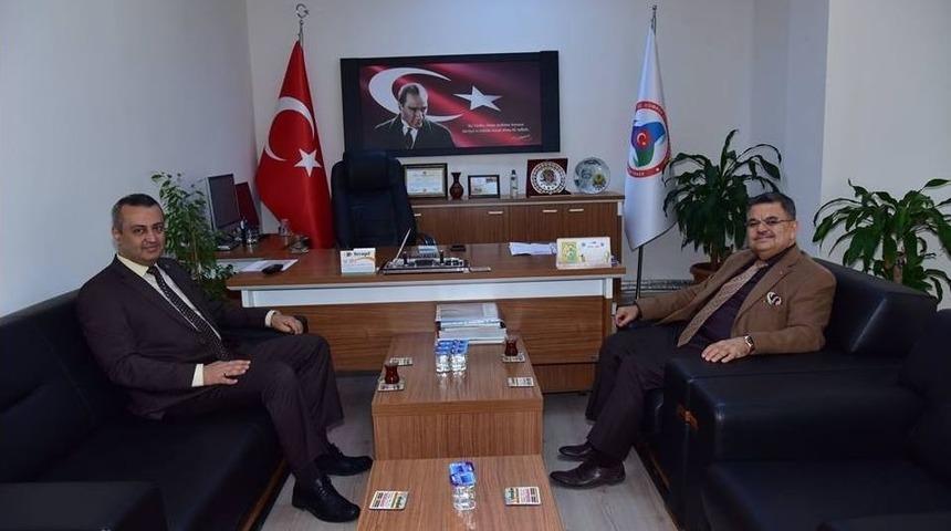 Başkan Yağcı Ticaret İl M&uuml;d&uuml;r&uuml; Balta İle Bir Araya Geldi