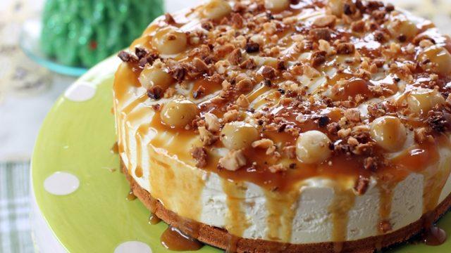 Beyaz Çikolatalı Karamelli Cheesecake