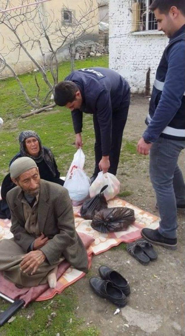 Silvan&rsquo;da Suriyeli Aileye Zabıta Desteği 1