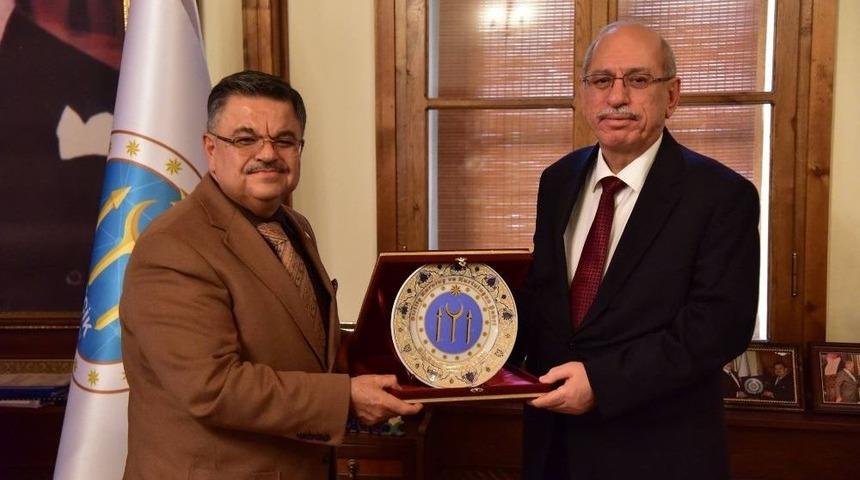 Başkan Yağcı&rsquo;ya T&uuml;rk Tarih Kurumu Başkanı Turan&rsquo;dan Ziyaret