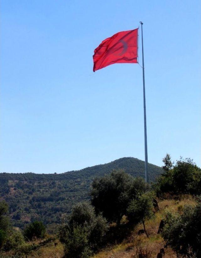 Nazilli’nin Dört Bir Tarafına Dev Türk Bayrağı Asıldı