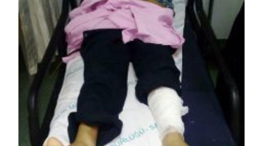 Otomobilin &Ccedil;arptığı Iraklı &Ccedil;ocuk Yaralandı