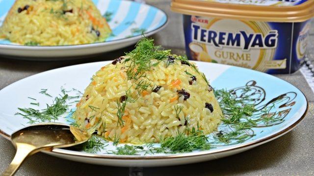 Havuçlu ve Kuş Üzümlü Pilav