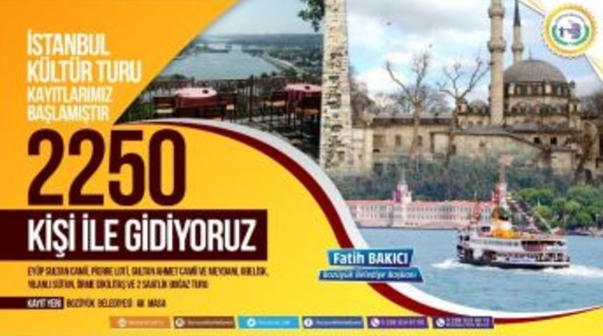 Boz&uuml;y&uuml;k Belediyesi K&uuml;lt&uuml;r Turları İstanbul Gezileri İ&ccedil;in Başvurular Başladı