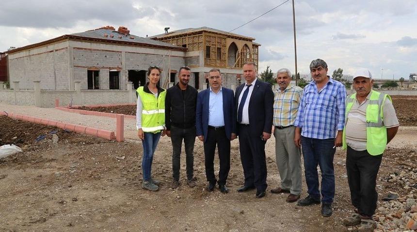 Başkan &Ccedil;elikcan, Kına Konağı Ve Park İnşaatını Gezdi