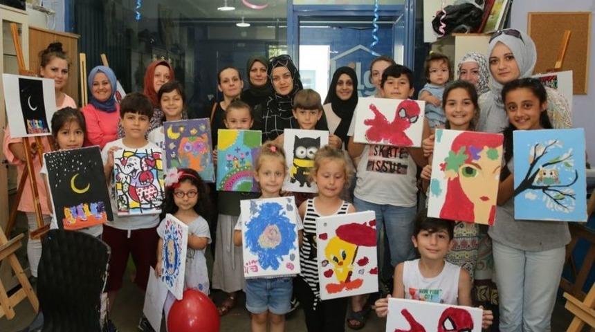&Ccedil;ocuklara Y&ouml;nelik Resim At&ouml;lyesi A&ccedil;ıldı