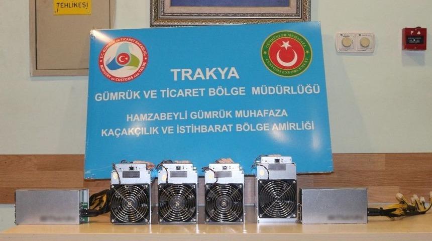 Hamzabeyli’de Kripto Para Yapımında Kullanılan Makine Ele Geçirildi