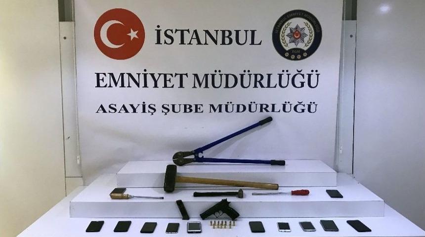 İstanbul&rsquo;da Cep Telefonu Bayilerini Soyan Hırsızlık &Ccedil;etesi &Ccedil;&ouml;kertildi